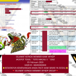 VIP4DP JACKPOT TOGEL TOTO MACAU 3 (3262) Rp.15.000.000,- LUNAS
