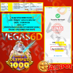 VEGAS6D JACKPOT PRAGMATIC GATES OF OLYMPUS 1000 Rp.21.500.000,- LUNAS