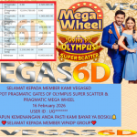 VEGAS6D JACKPOT PRAGMATIC GATES OF OLYMPUS SUPER SCATTER & PRAGMATIC MEGA WHEEL Rp.15.600.000,- LUNAS