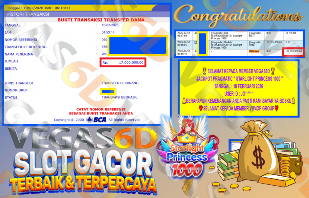 VEGAS6D JACKPOT PRAGMATIC STARLIGHT PRINCESS 1000 Rp.17.000.000,- LUNAS